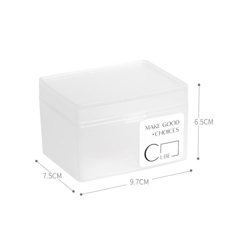 1pc Empty Transparent Storage Box Photos Small Card Classification Desktop Drawer Organizer Stationery Storage Container