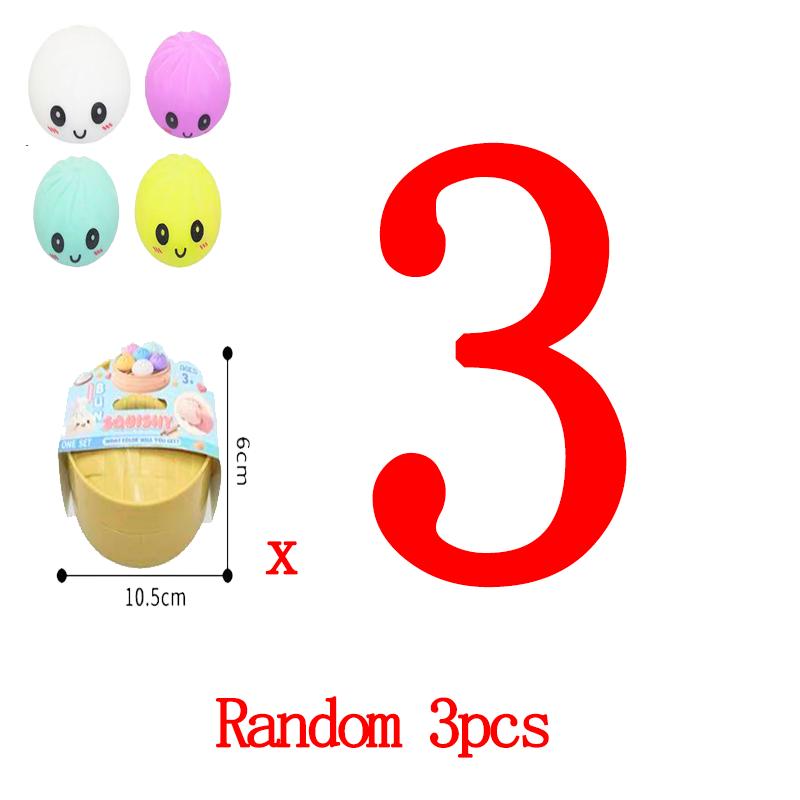 Dumpling Squishy Toy Anti-Stress Toy For Hands Sensory Toy Stress Relief Products Office Desk Toys 4 Colors Squishy Stress Ball