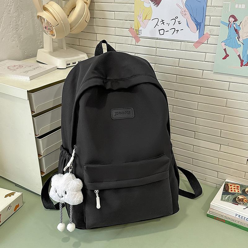 Schoolbag new female students junior high school students high school students large capacity college students backpack wind simple backpack computer