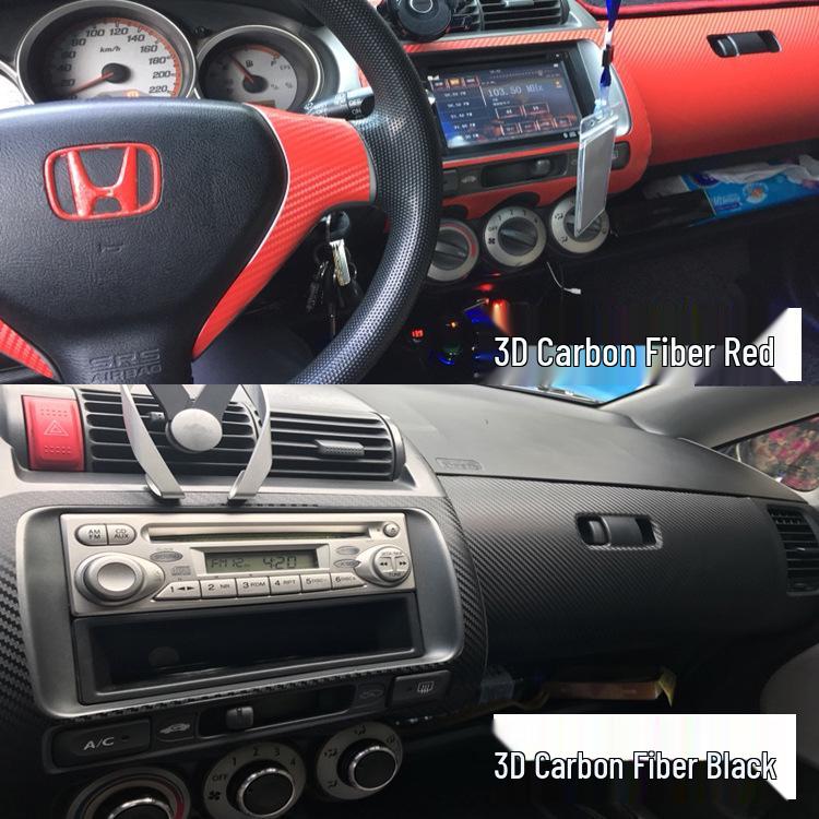 Carbon Fiber Interior Film for 2004-2007 Fit/City Center Console Modification