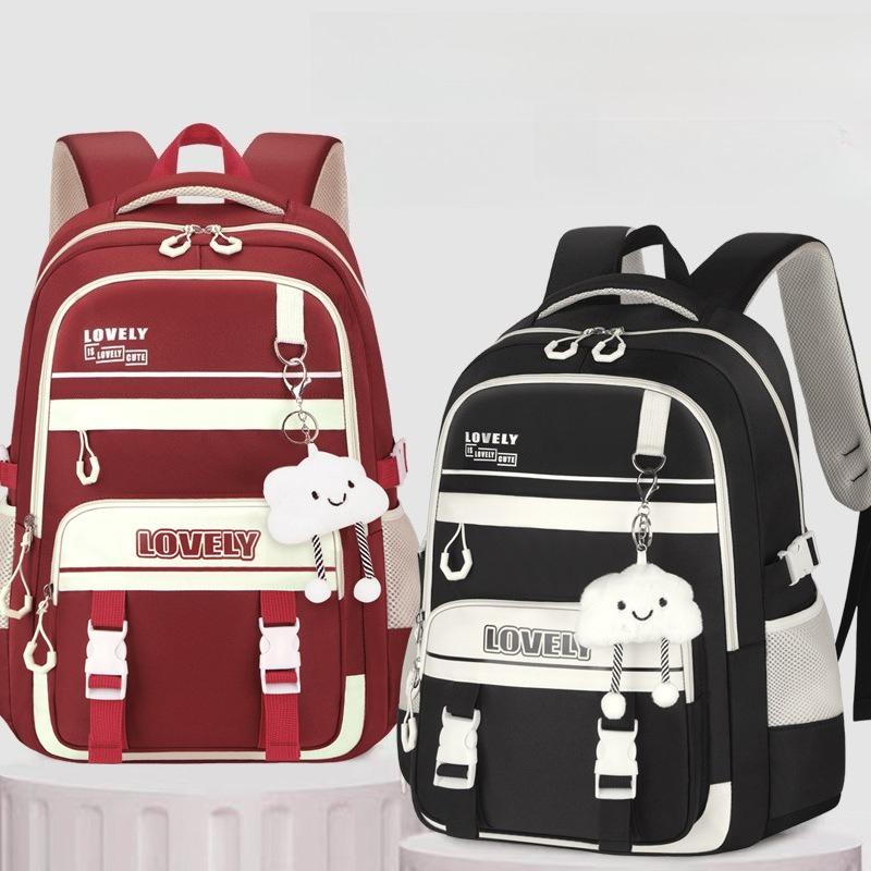 Mochilas Escolares de Alta Capacidad para Chicas de Secundaria Mochila Ligera Almacenamiento Multicapa Resistente al Agua Resistente al Desgaste Mochila para Estudiante de Secundaria