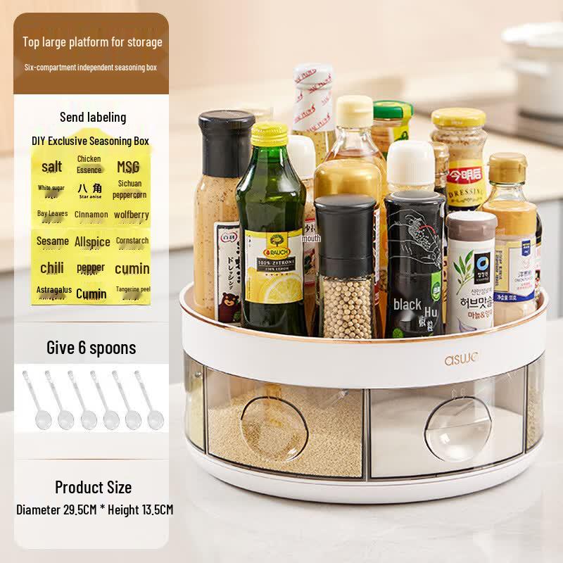 

Kitchen Rotating Spice Rack