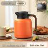 304 Stainless Steel Smart Insulated Tea Pot with Filter, Old White Tea Flower Infuser, Warm Water Coffee Pot Display