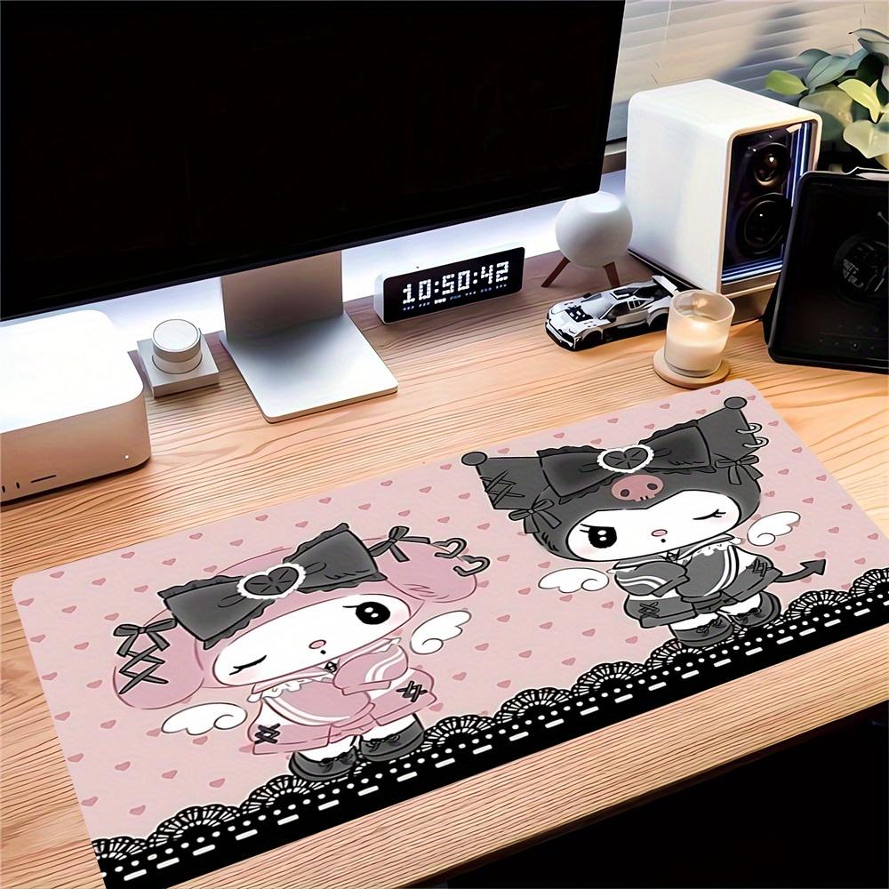 Hello Kitty, My Melody Themed XXL Mouse Pad - Non-slip Rubber Desk Mat for Gaming and Office Use, Multi-Function Keyboard and Mouse Pad, Ide