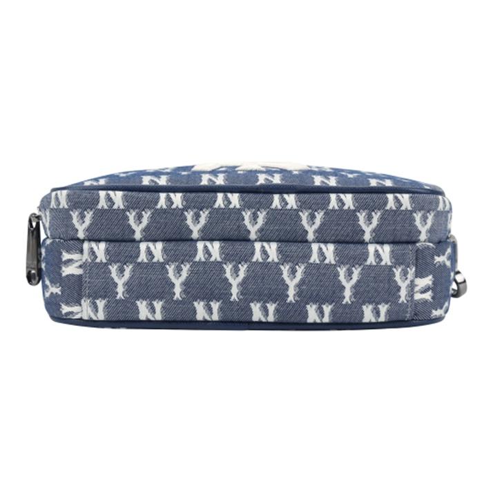 MLB Monogramm Serie Vintage All Over Print NY Yankees Kameratasche Unisex Umhängetasche Marineblau 32BGDM011-50N