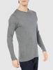 Hanes Long-Sleeve Warm Crew Neck Long-Sleeve T-Shirt, Fleece Material, Thick Inner Shirt, Warm, Brushed Finish, Crew Neck, Warm T-Shirt HM4-Q508A