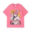 275 GSM Washed T-shirts 100% Cotton Demon Slayer V119 Shinobu Print Unisex Heavy Cotton T Shirt