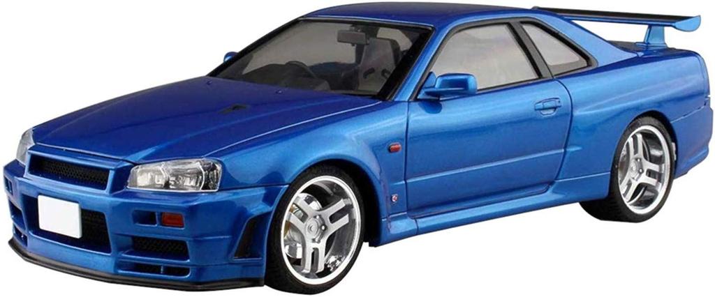 Aoshima Bunka Kyozai Initial D 9 Hoshino Kozo BNR34 Skyline Scale Plastic Model (AOSHIMA) No. GT-R 1/24