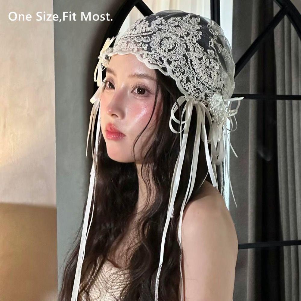 Breathable Embroidered Bride Wedding Headwear Retro Wedding Headband
