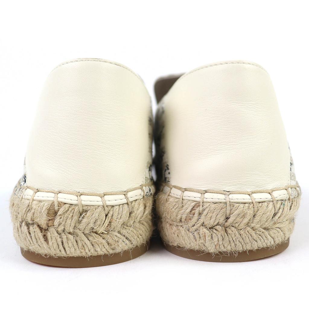 Excellent LOUIS VUITTON Monogram Espadrille Slip-on Flat Shoes Sandals 5.5 Used