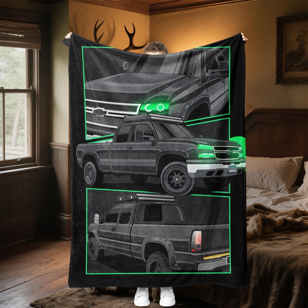 1PC Car Enthusiasts Dream Blanket Perfect All Seasons Soft Comfortable Sofa Office Travel Home Use Makes Great Gift