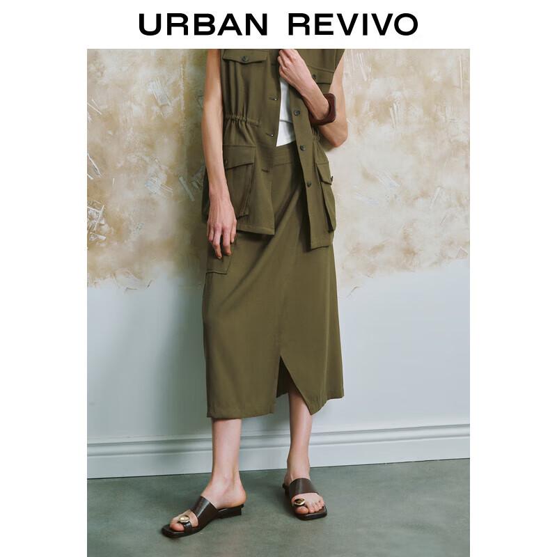 UR Women s 2024 Autumn Workwear Long A-Line Skirt XS