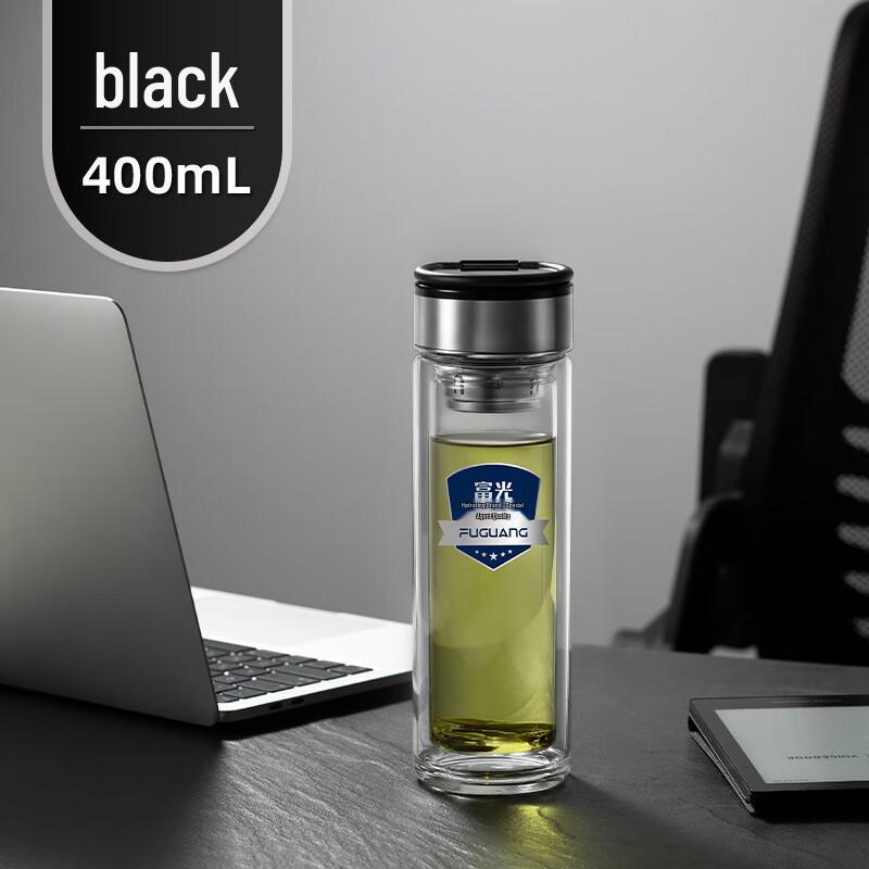 Fuguang Double-Layer Glass Water Bottle