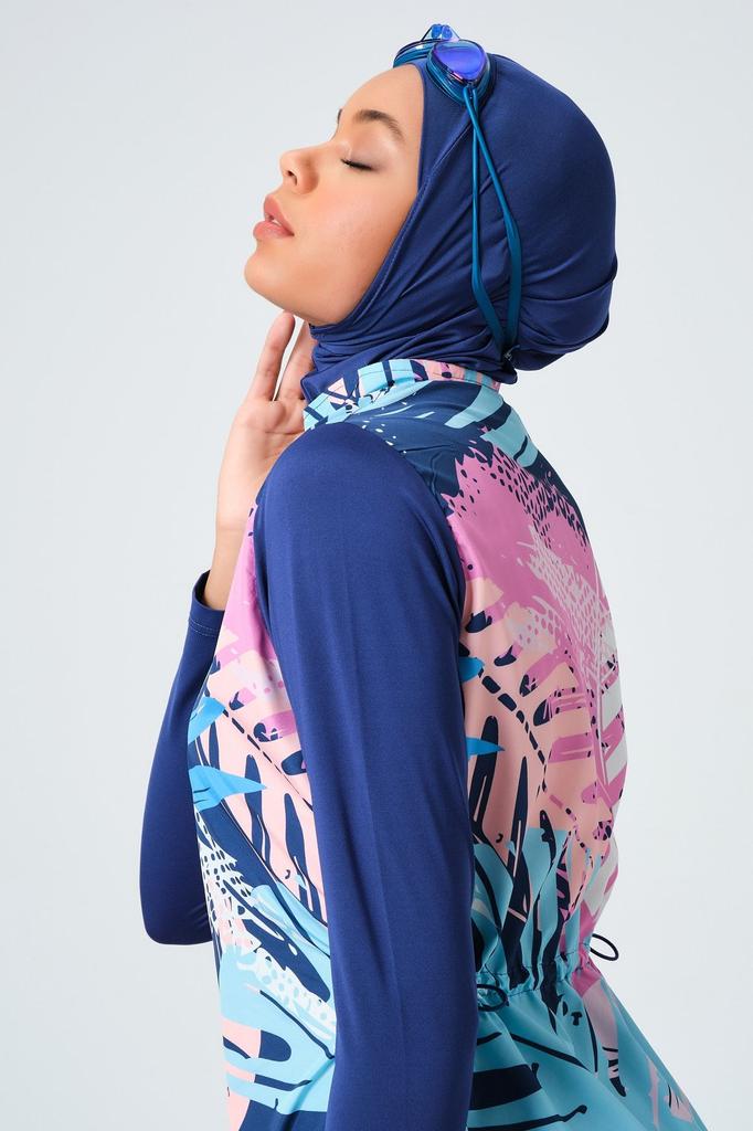 Muslimischer bescheidener islamischer Burkini-Strand-Schwimmanzug für Damen, Bademode, Hijab, Strandmode, Badeanzug 