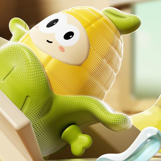 Kids Wind-up Dancing Corn Toy Educational Clockwork Spring Corn Octopus Toy Toddlers Boys Girls Crawling Cartoon Corn Toy