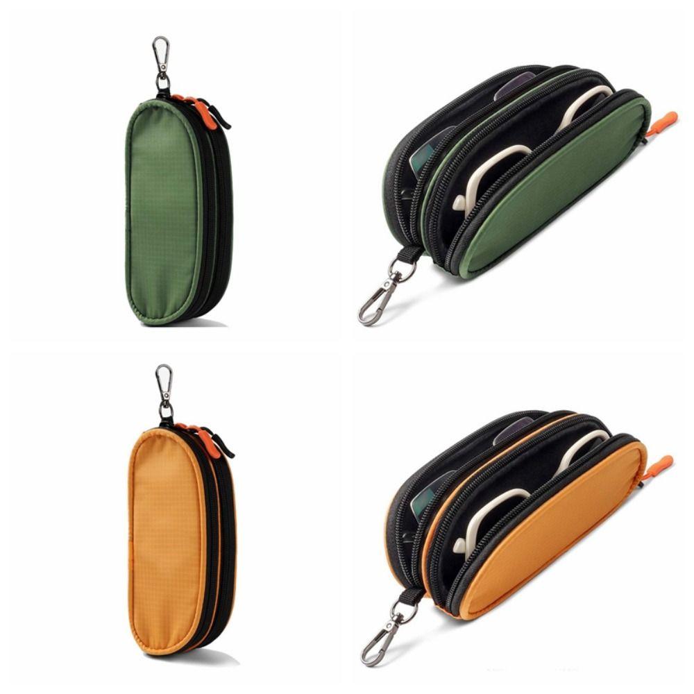 Large Capacity Double-layer Glasses Organizer Cloth Glasses Protective Pouch  Daily