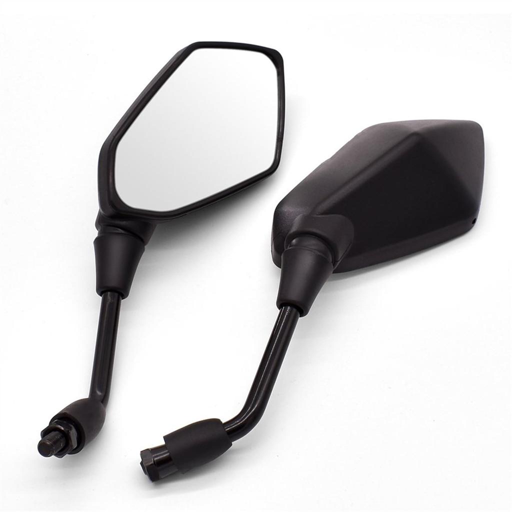 Motorcycle Mirror Kawasaki Z800 Z1000 Z250 Z300 Z250R Motorcycle Backside Mirror Scooter Accessories Rear View Side Mirror (Size : Black)
