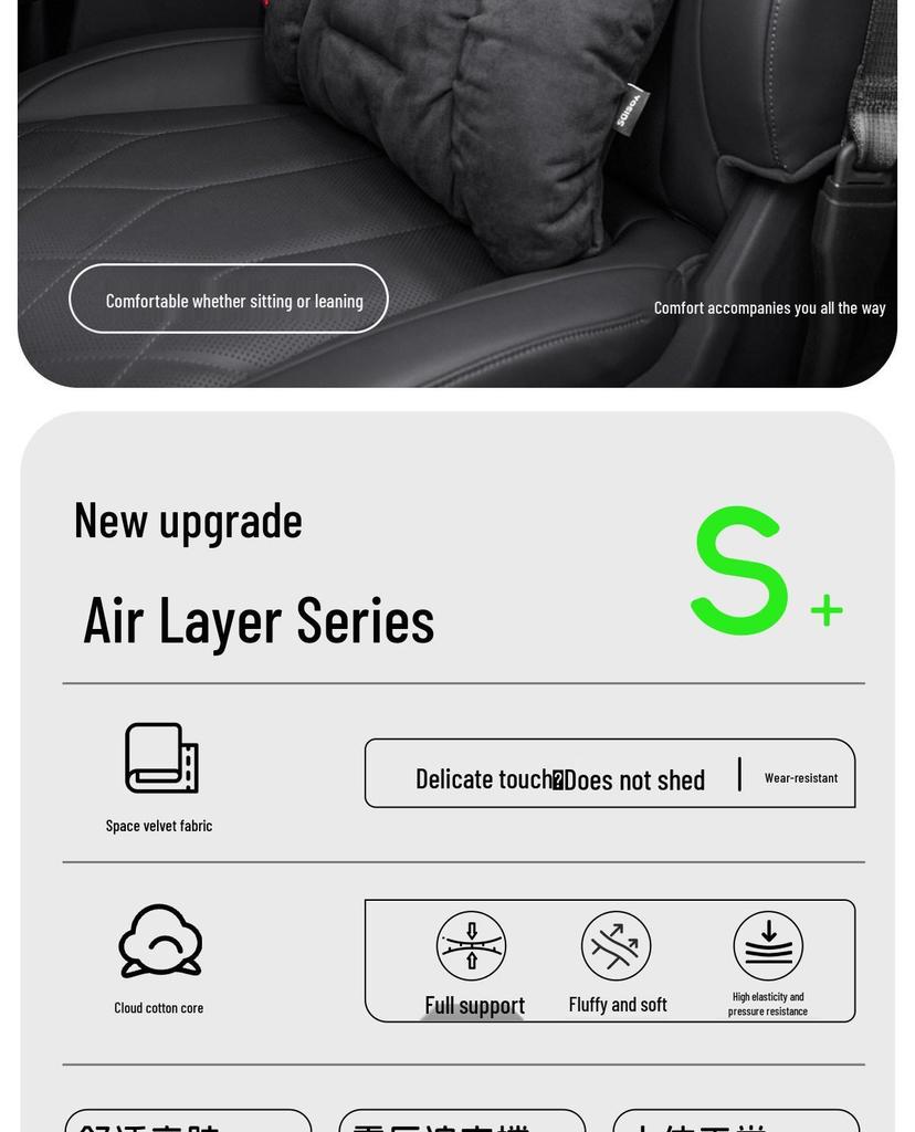 Zeekr 001 Neck & Lumbar Support Pillow for Driver's Seat