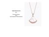Natural Mother-of-Pearl Double-Layer Fan Pendant Necklace - Women's Luxury Clavicle Chain