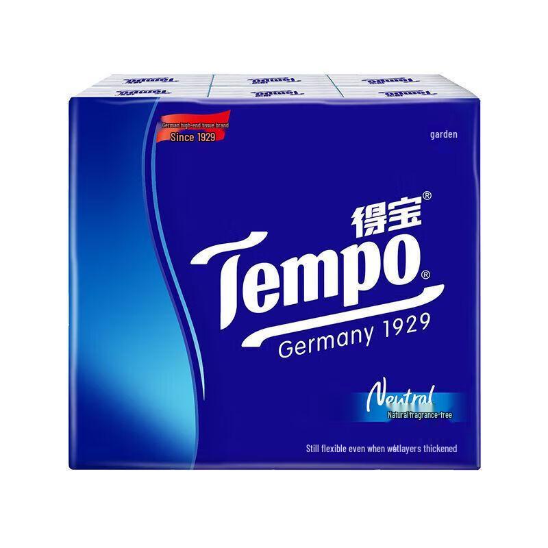 Tempo Thickened Unscented 4-Ply Travel Handkerchief Tissues