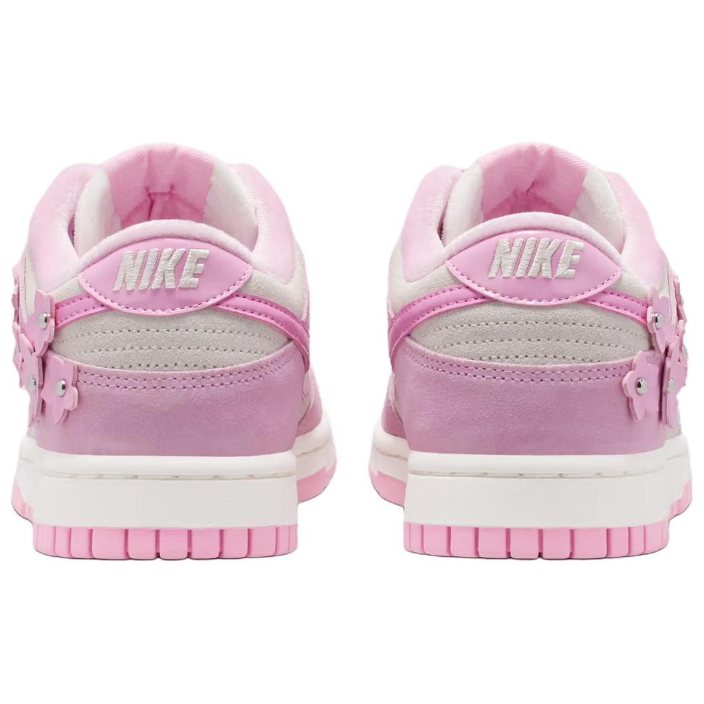 Nike Dunk Low Femme Pink Flower Women Sneakers Pink-Foam Pink-Rise-Sail-Metallic-Silver IV4726-600