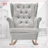Gaja Wing Chair, Scandinavian Rocking, Family Mebl, Ash-gray, Light Gray