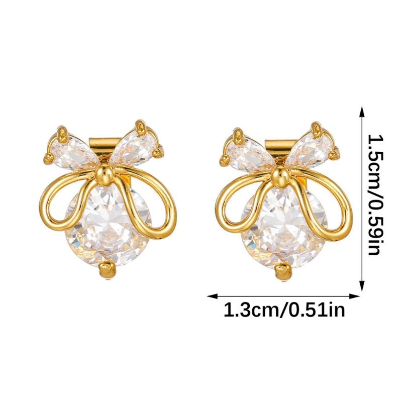 Elegant Alloy Earphone Charm For Freeclip 1 2 Earbud Ear Clip With Sparkling Zirconia Stone Accent Securely Fit