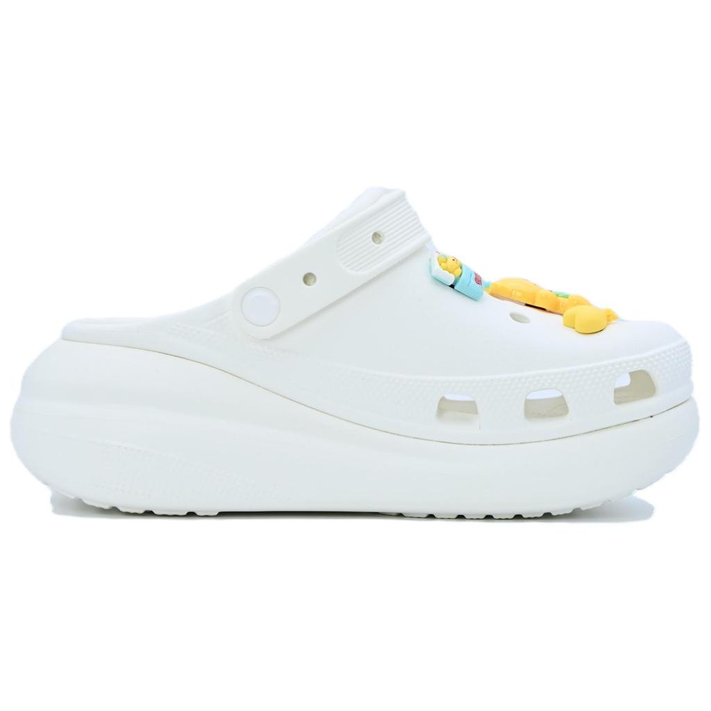 Crocs Crush Clog Bear Cookies Cream Puff Shoes Unisex White