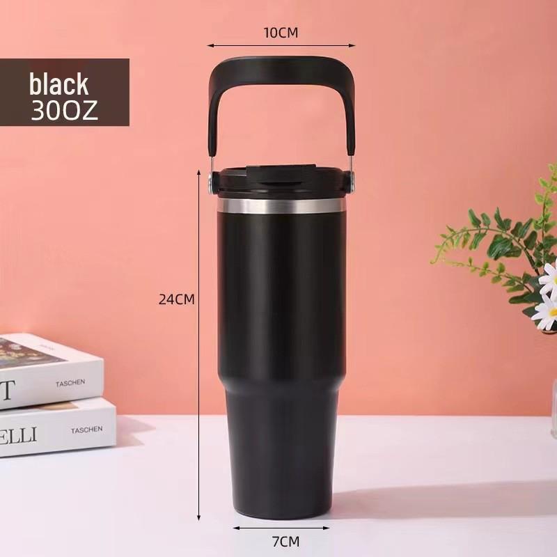 

Gradient 30oz Stainless Steel Insulated Car Cup - Cold Preservation, Portable Ice King Water Tumbler 30oz