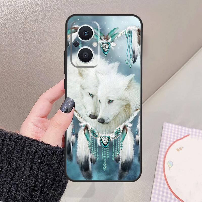 Dream Catcher Feather Wolf Funda For OPPO Reno 14 10 11 12 13 Pro 12F 11F 13F 14F 7 8 Lite OPPO Find X9 X8 X6 Pro Case