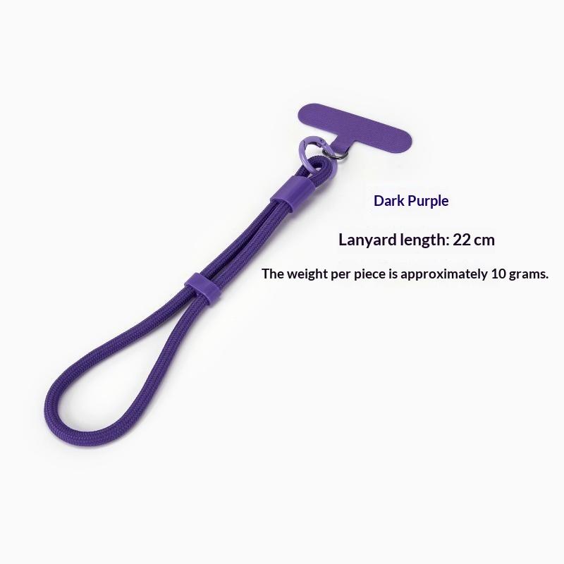 Short Polyester Phone Wrist Lanyards Scratch-Proof Multiple Candy Colors with Free Adhesive Pads for USB Drives Keys