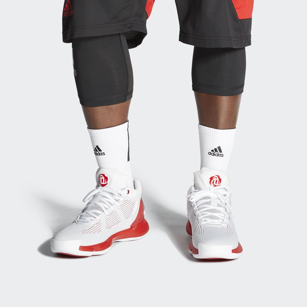 Adidas D Rose 10 Dash Grey Scarlet Men Sneakers Cloud-White EH2100