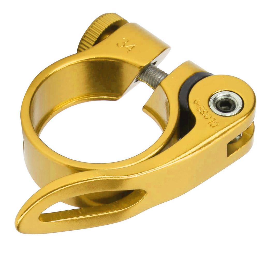 Colier de șa cu eliberare rapidă din aliaj de aluminiu pentru bicicletă de șosea și de munte pentru XTC68 31.8mm(Aur )