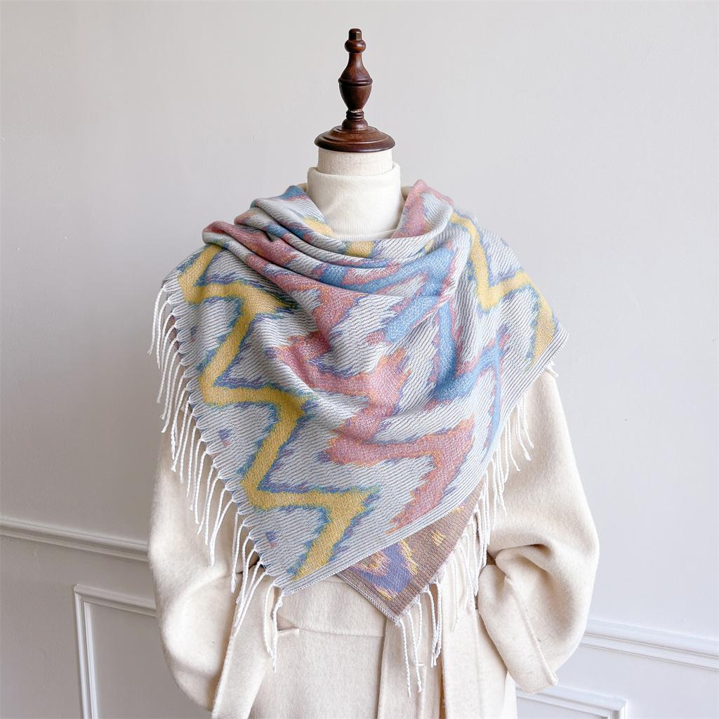 Autumn and Winter Travel Warm Cashmere Shawl Scarf Fashion Women Luxury Print Pashmina Blanket Wraps Female Poncho Bufanda