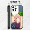The 100 Girlfriends Hakari Anime Role Phone Case For iPhone17,16,15,14,13,12 Plus,Max Soft Silicone Black Cover