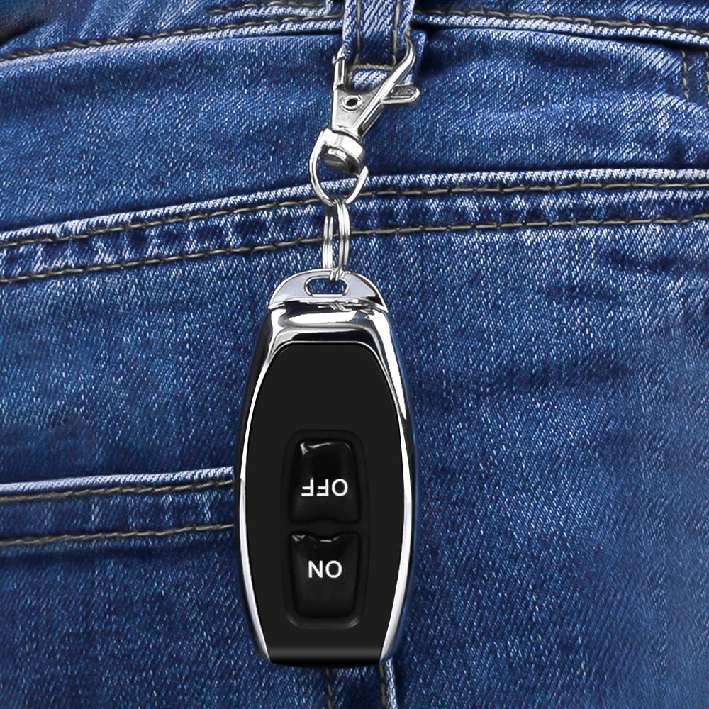 433MHz Zdalny sterownik RF Przycisk Włącz Wyłącz Kod Uczący EV1527 Nadajnik Smart Home Dla Światła LED Bramy Samochodowej Drzwi Garażowych Alarmu Klucz