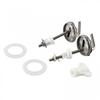 Toilet Cover 2pcs Toilet Seat Fix Fitting Replacement Hinges Stainless Steel