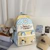 Schoolbag new schoolbag female cute bear backpack large capacity primary school students junior high school students high school students casual 