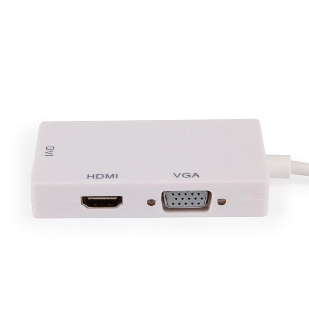 Mini DP TO HDMI VGA DVI Three-in-one Adapter Cable Thunder Laptop