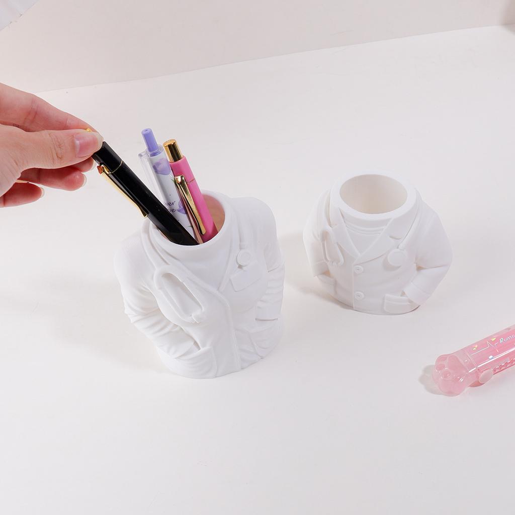 Doctor-themed pen holder desktop storage rack for study, office, and home, can hold stationery and serve as decoration cute gift