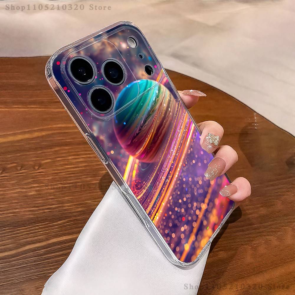 

Uniberso Milky Way Galaxy Phone Case For iPhone 17,16,15,14,13,12,11 Pro,Max,Plus,XR,Mini,E Clear Full-coverage Soft Cover iPhone14Plus