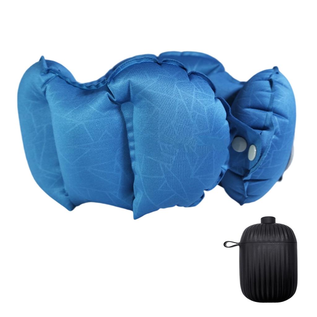 Portable Travel Pillow Foldable Designs Ergonomic Neck Support TPU Comfortable Materials