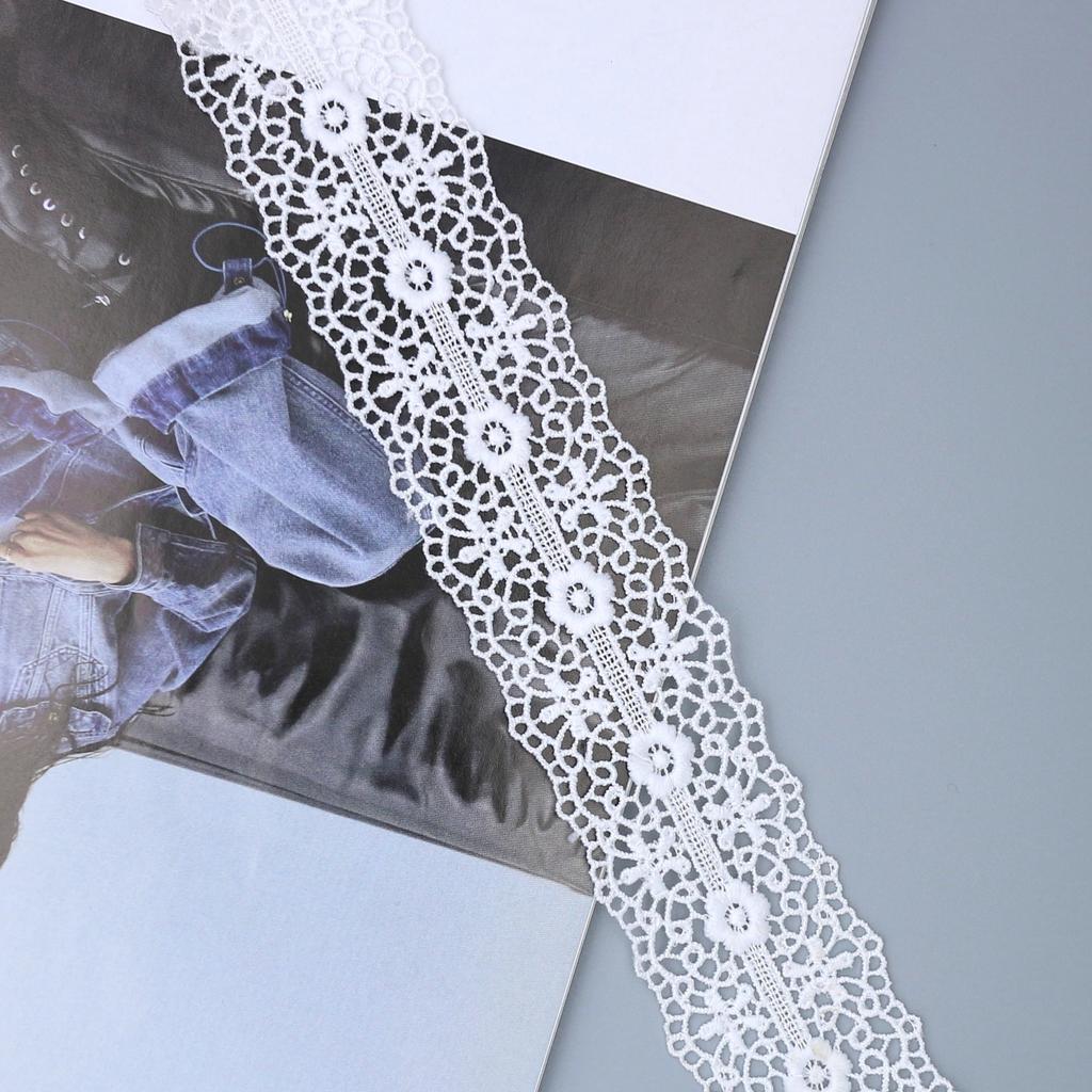 Milk Silk Water-Soluble Barcode Lace Wedding Dress Accessories, Hollow Embroidery Lace Women'S Clothing Accessories