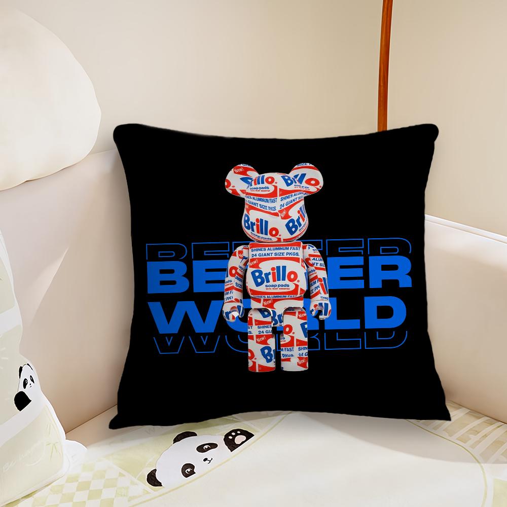 

Cute Fashion B-Bearbricks-S Cool cushion cover Living Room Headboard Bedroom Office Cushion Cushion Sofa Nap Time Pillow Case 22x22Inch