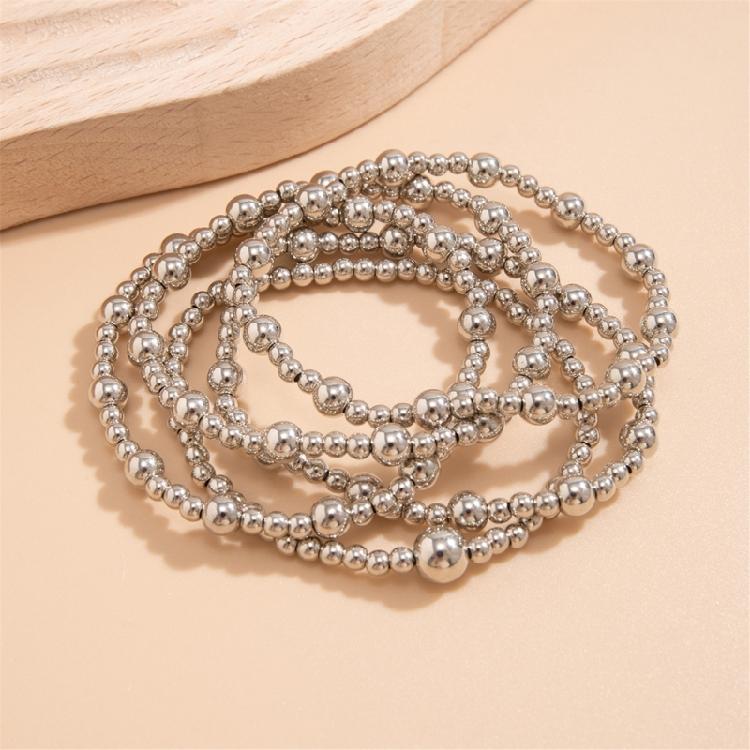 Pack of 5 Modern Alloy Bracelets For Women Adjustable Handchain Stackable Wrist Jewelry Perfect For Parties Weddings