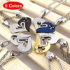 1Pair Couple Iron Chain Heart Love Necklaces Trendy Paired Suspension Pendants