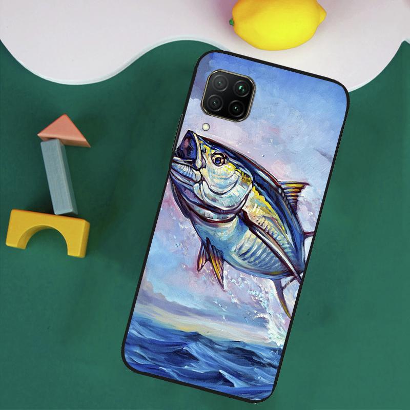 Bluefin Tuna For Huawei Nova 9 10 SE 8i 11i 12i 12s Y60 Y61 Y70 Y90 Y72 Y73 Y91 P60 Pro P40 P30 Lite Case