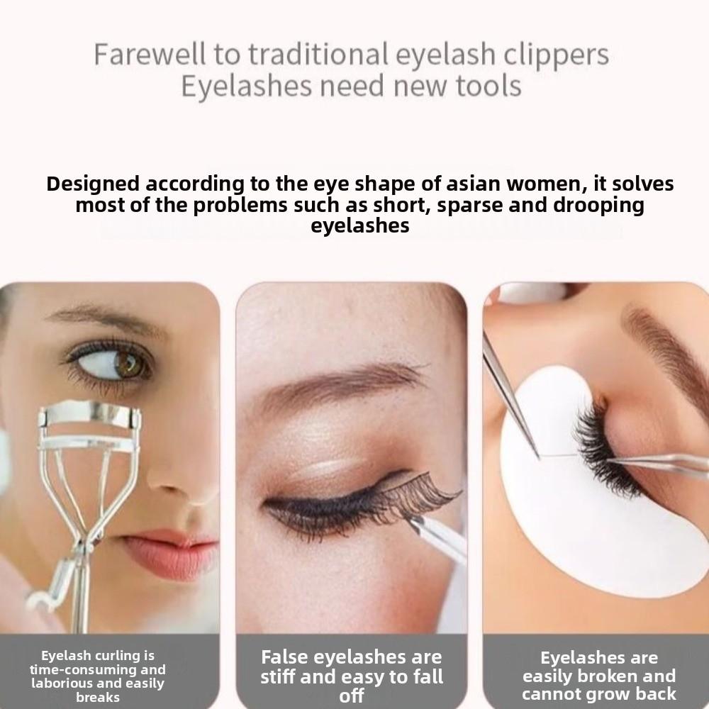 Fast Heating Heated Eyelash Curler Professional Rechargeable Ion Eyelash Curler  Makeup Tool