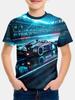 Boy T Shirt Racing Cars Print Boys T Shirts Kids Clothes Fashion Children Top Short Sleeve Child T-Shirt Casual Baby Boy Clothes