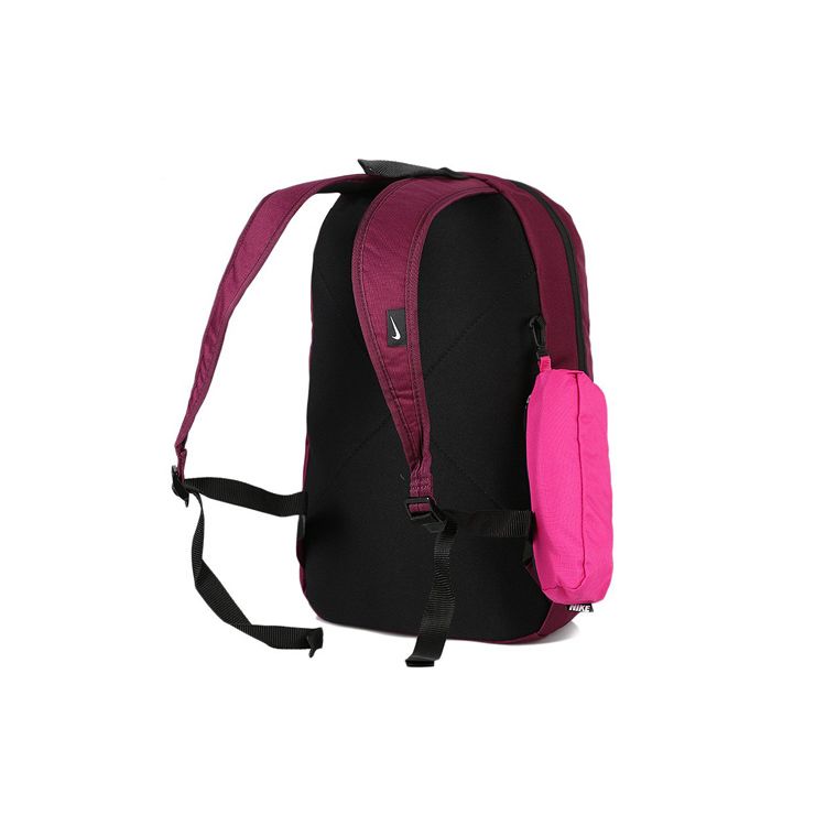 Nike Sports Casual Printed Logo Zipper Large Capacity Backpack With Pencil Case Women Backpacks Deep-Red BA5405-609
